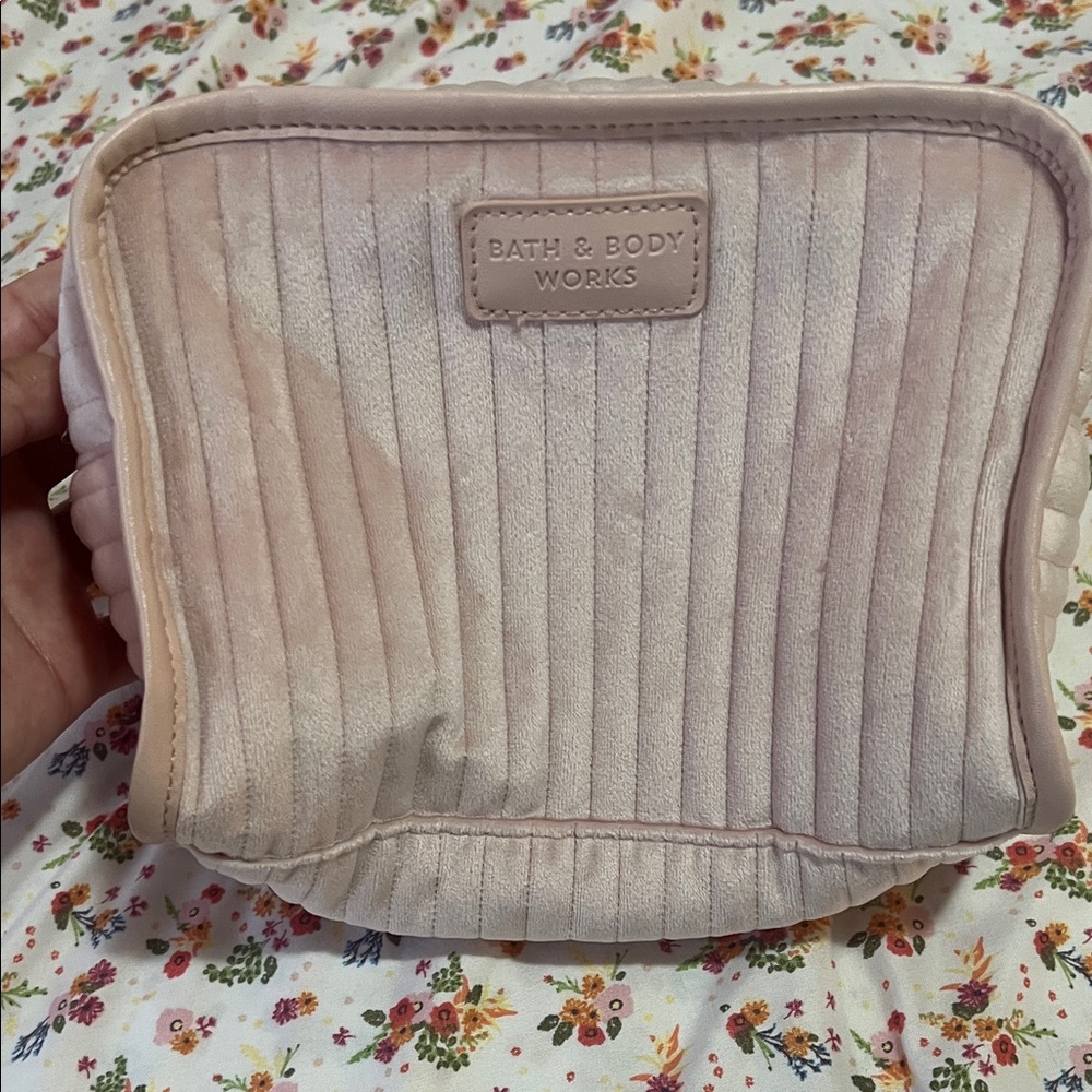 Bath & Body Works Blush Velvet Cosmetic Bag